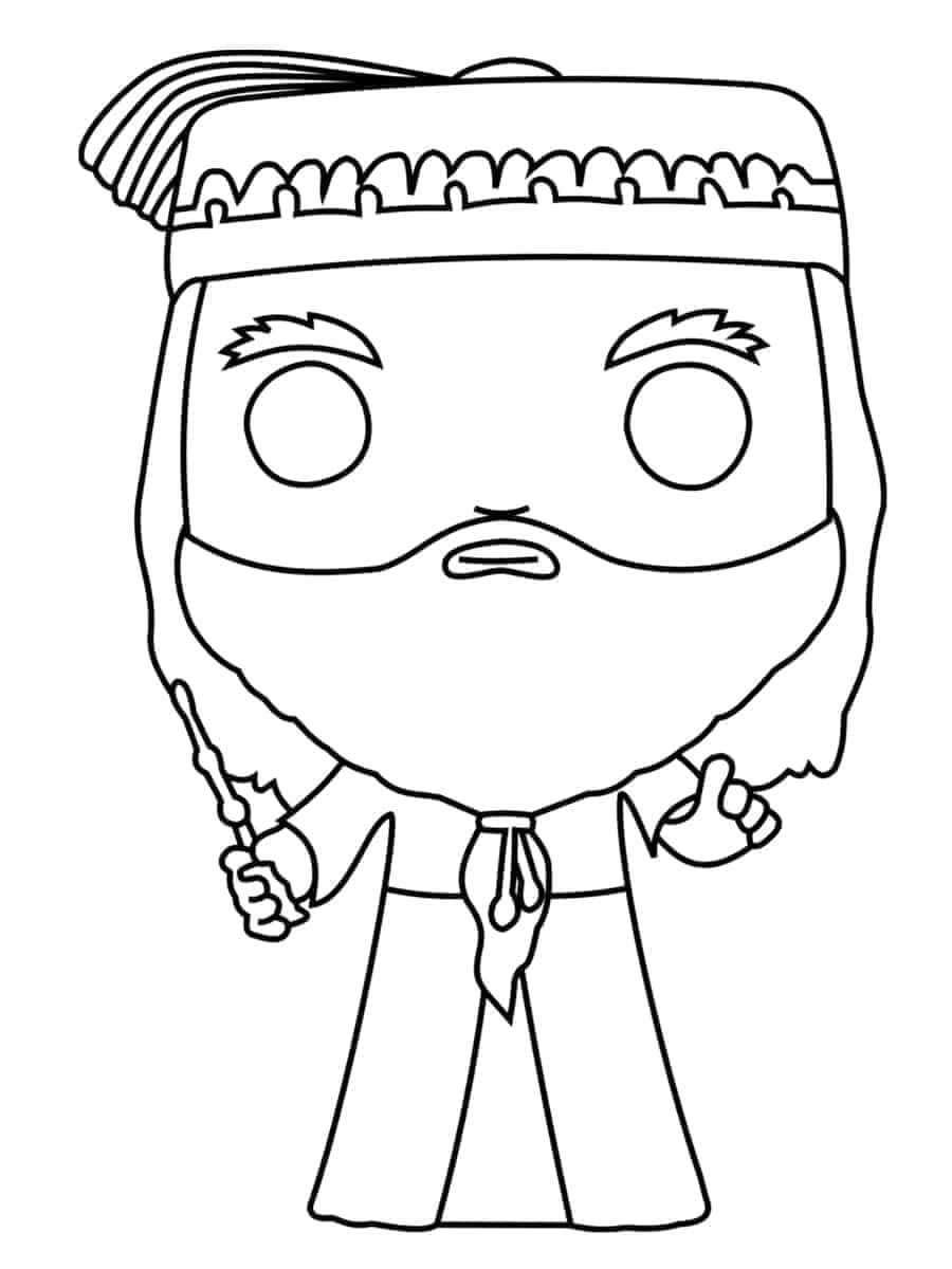 Çocuklar için Parasız Funko Pop Boyama Sayfası