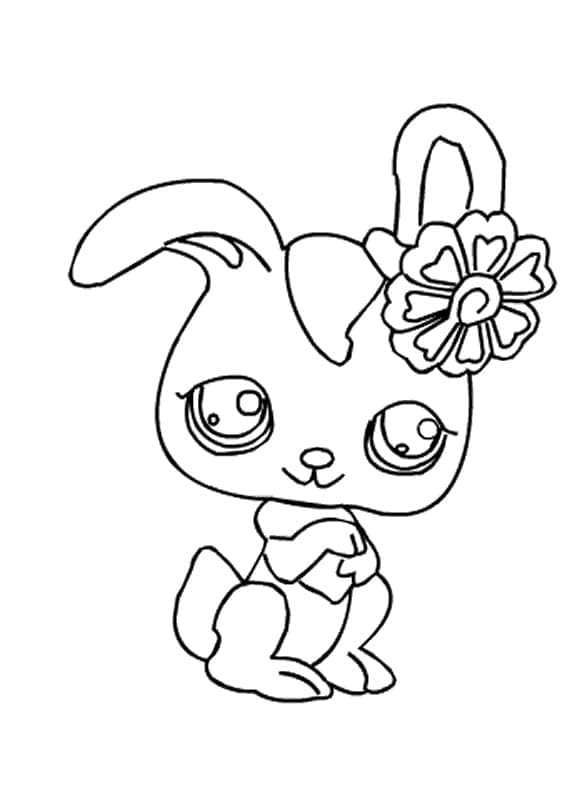 Çocuklar için Parasız Littlest Pet Shop Boyama Sayfası