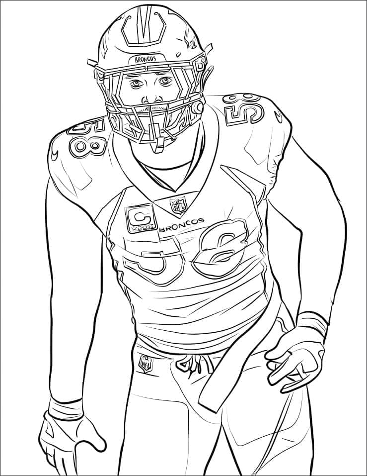 Çocuklar için Yazdırılabilir NFL Boyama Sayfası