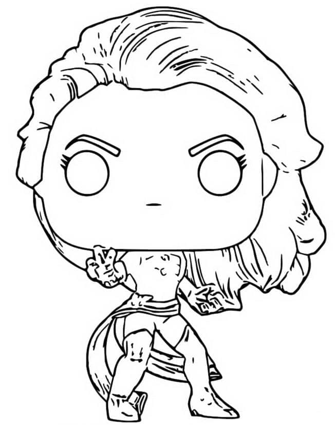 Çocuklara Özel Funko Pop Boyama Sayfası