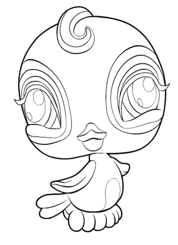 Çocuklara Özel Littlest Pet Shop Boyama Sayfası