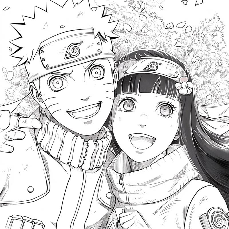 Çocuklara Özel Naruto Boyama Sayfası