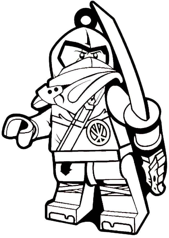 Çocuklara Özel Yazdırılabilir Ninjago Boyama Sayfası