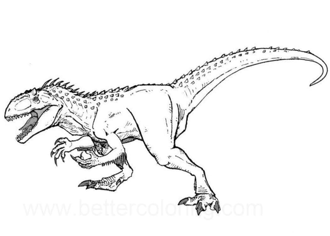 Çocuklara Ücretsiz Jurassic World Boyama Sayfası