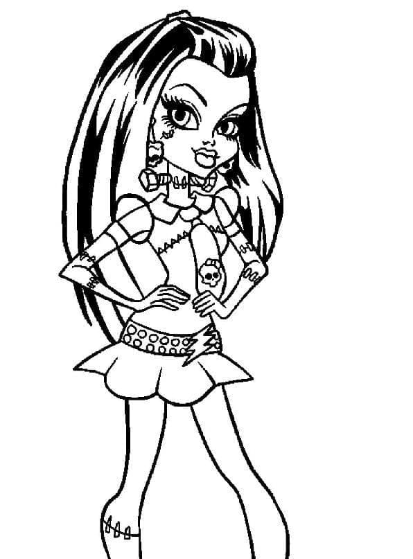 Çocuklara Yazdırma Monster High Boyama Sayfası