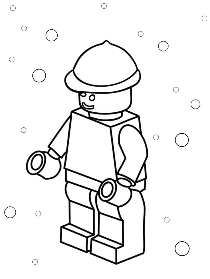Çok Sevimli Lego Boyama Sayfası