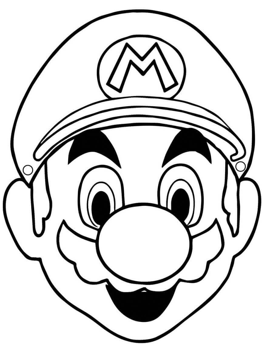 Çok Sevimli Mario Boyama Sayfası