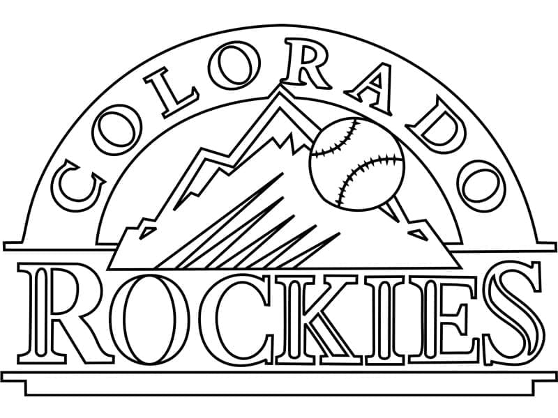 Colorado Rockies Logo Boyama Sayfası