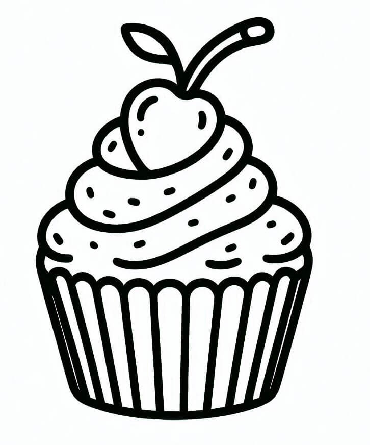 Cupcake (10) Boyama Sayfası