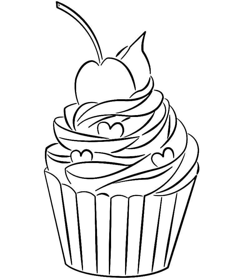 Cupcake (13) Boyama Sayfası