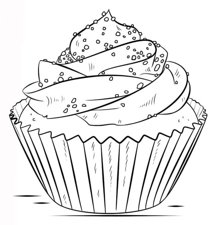 Cupcake (14) Boyama Sayfası
