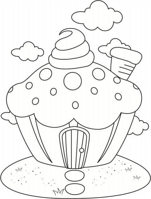Cupcake (16) Boyama Sayfası