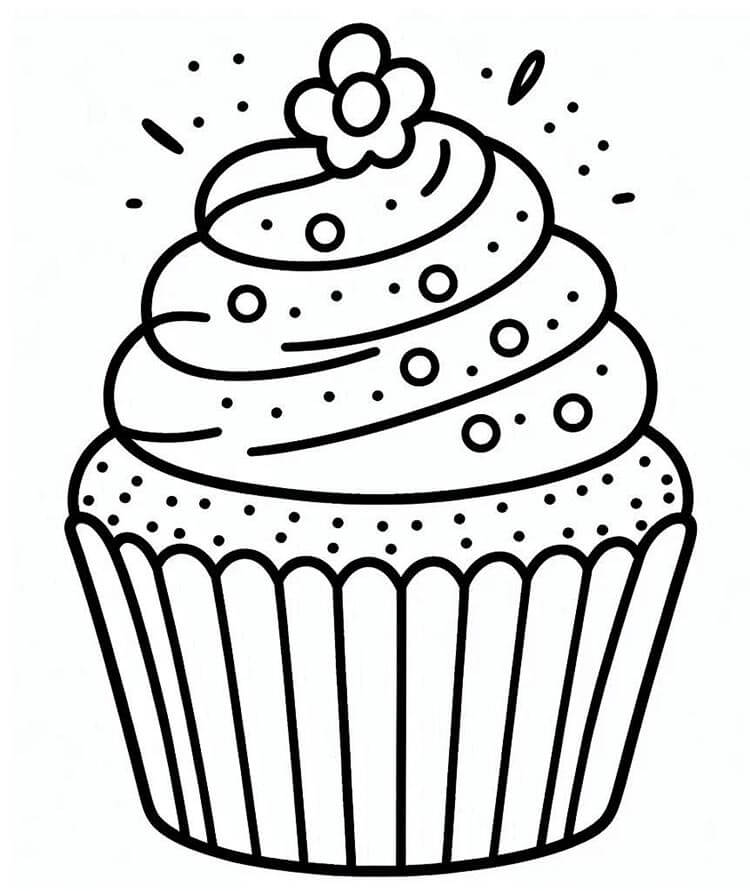Cupcake (4) Boyama Sayfası