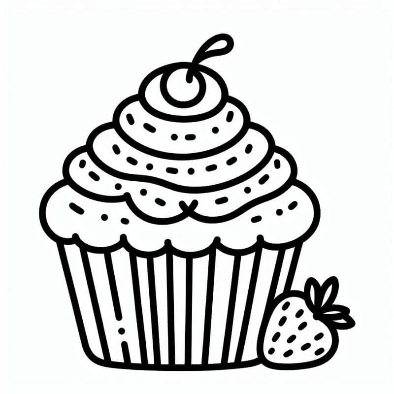 Cupcake (5) Boyama Sayfası