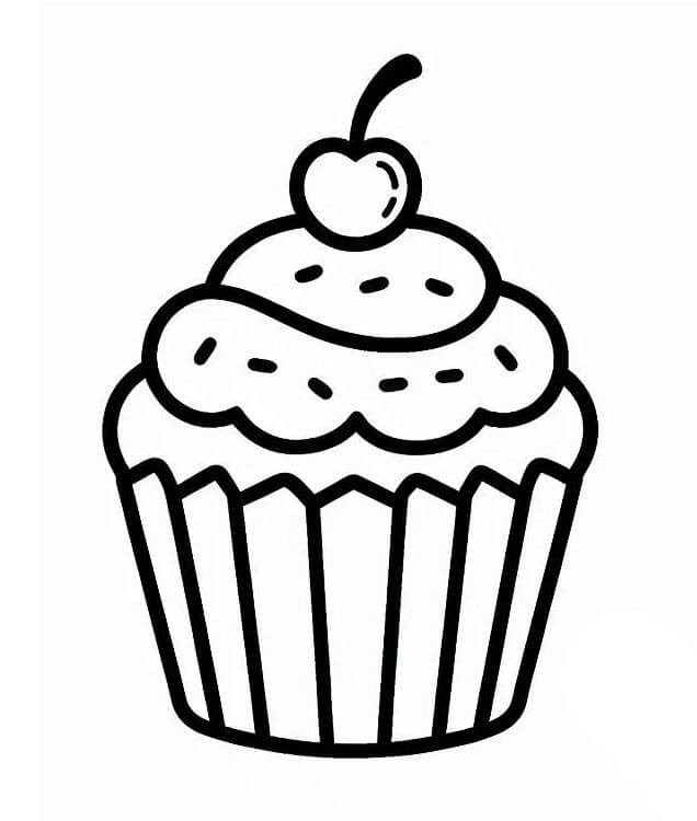 Cupcake (6) Boyama Sayfası