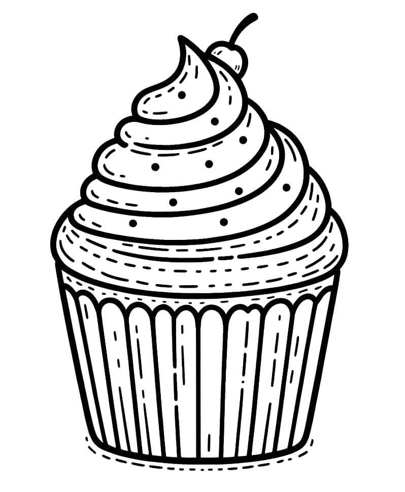 Cupcake (7) Boyama Sayfası