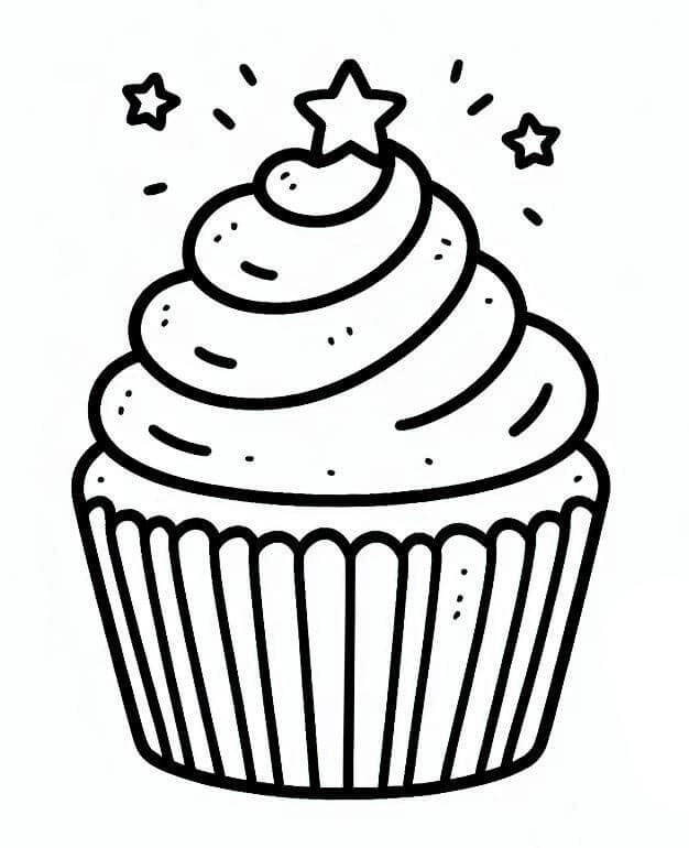 Cupcake (8) Boyama Sayfası
