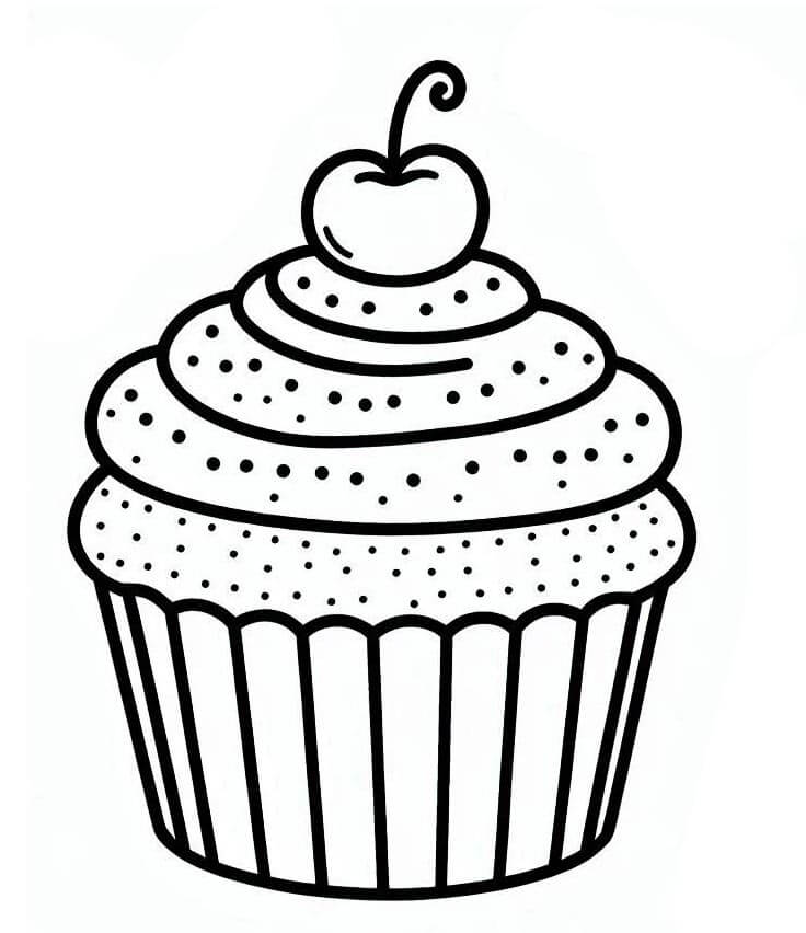 Cupcake (9) Boyama Sayfası