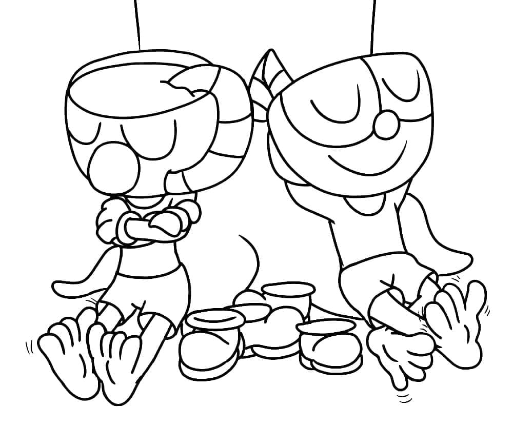 Cuphead (4) Boyama Sayfası