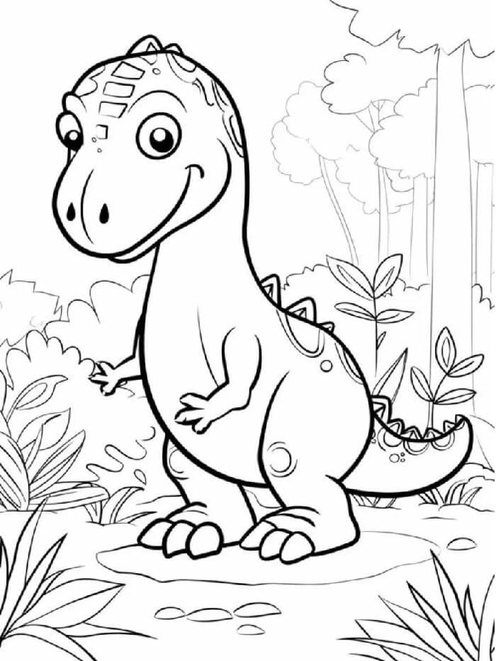 Dinozor (11) Boyama Sayfası