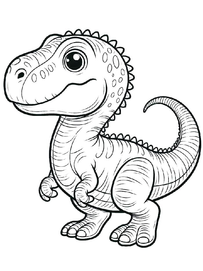 Dinozor (3) Boyama Sayfası