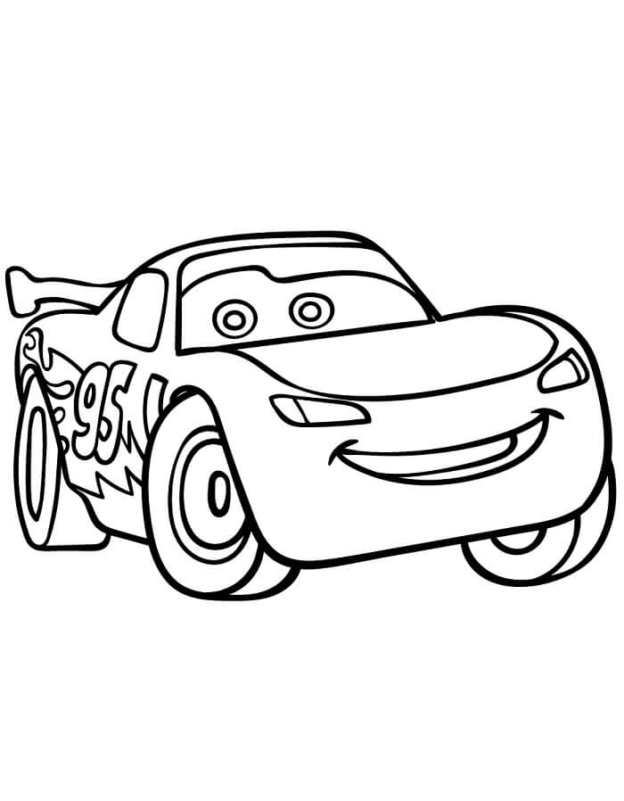 Disney Şimşek McQueen Boyama Sayfası