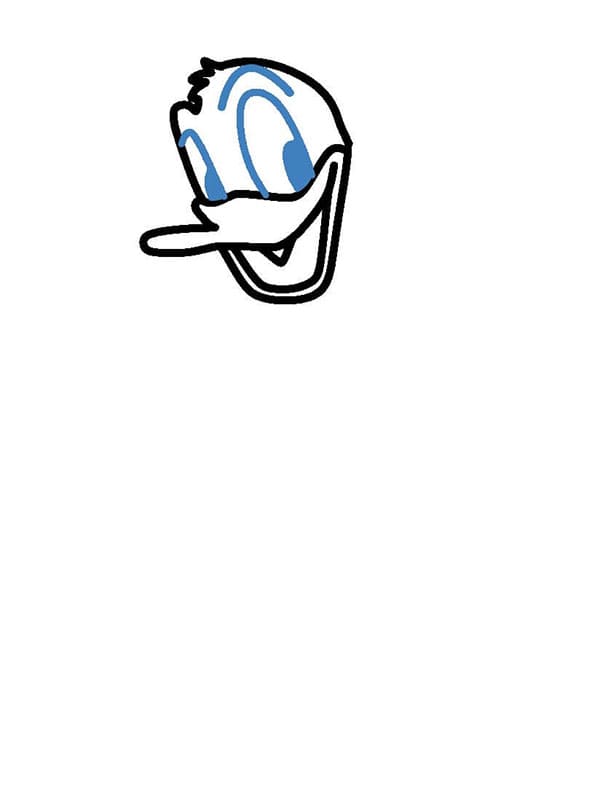 Donald Duck Nasıl Çizilir Adım (3)