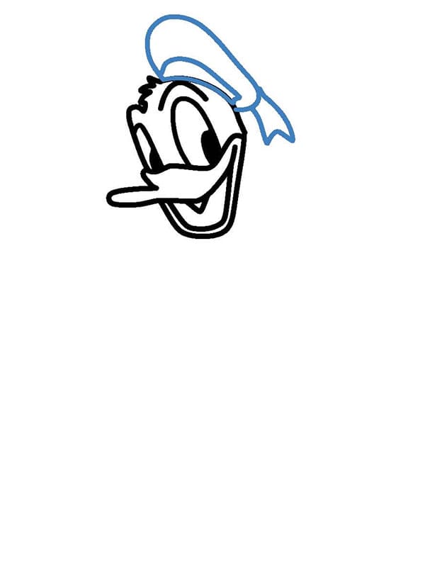 Donald Duck Nasıl Çizilir Adım (4)