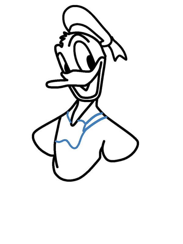 Donald Duck Nasıl Çizilir Adım (6)