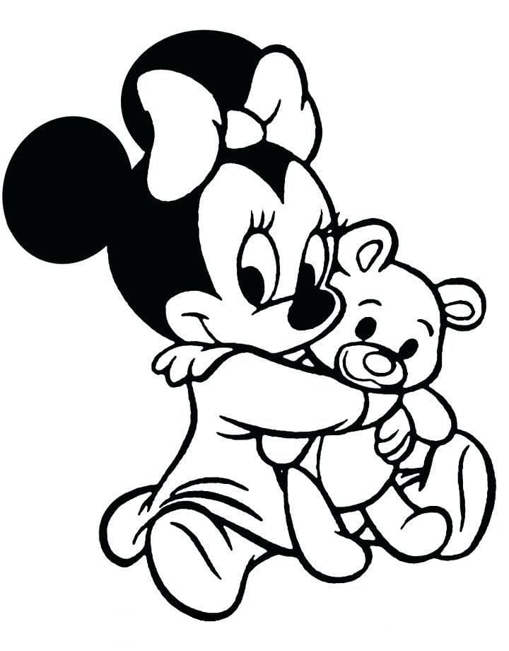 Dost Minnie Mouse Boyama Sayfası