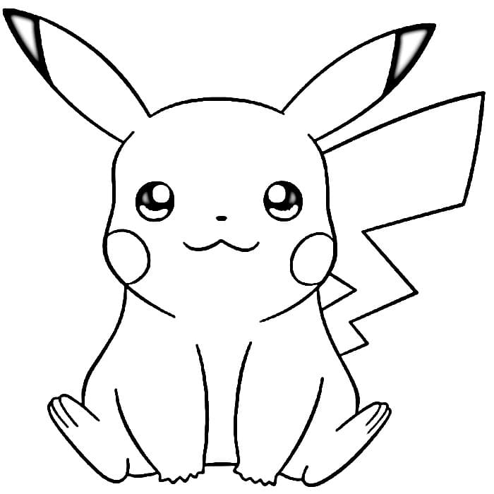 Dost Pikachu Boyama Sayfası