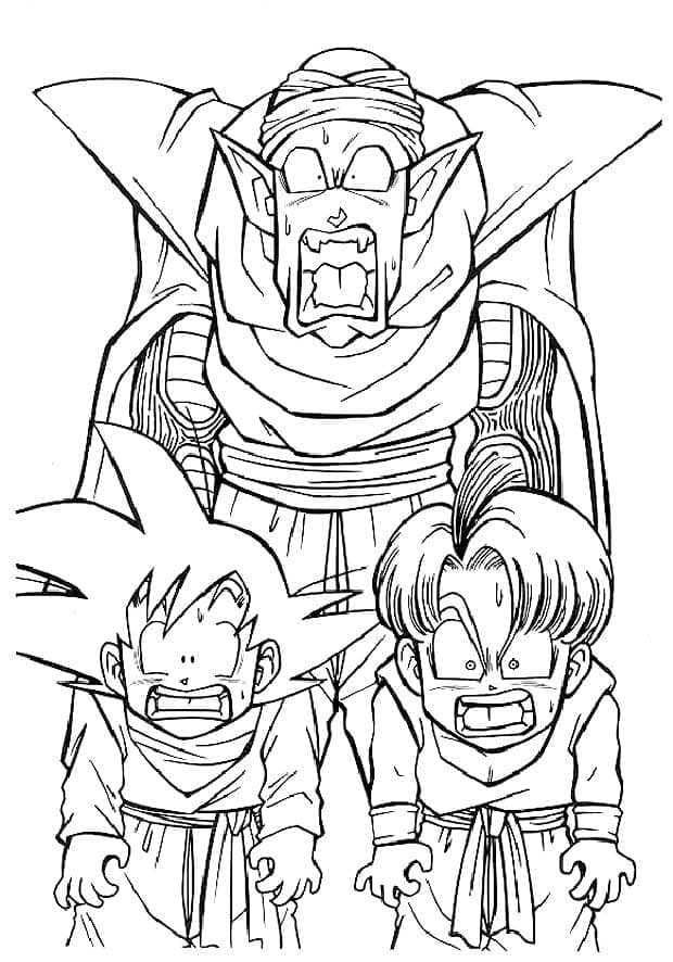 Dragon Ball Z Animasyon Boyama Sayfası