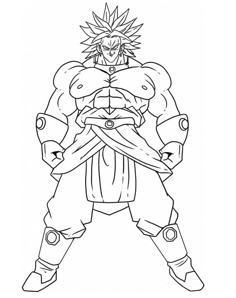 Dragon Ball Z Baskıya Hazır Boyama Sayfası