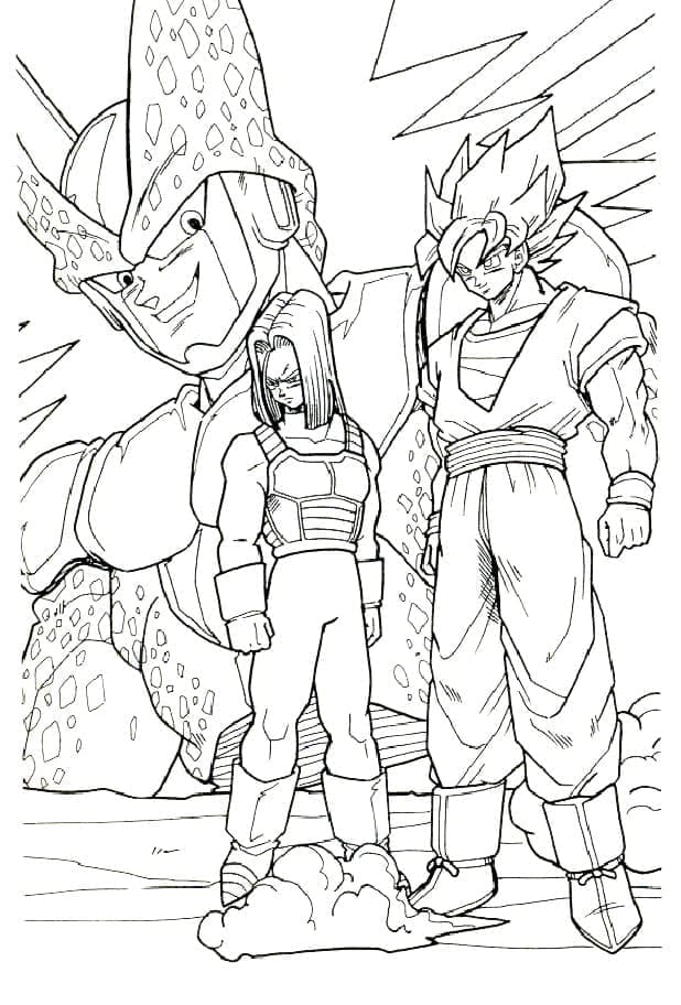 Dragon Ball Z Karşılıksız Boyama Sayfası