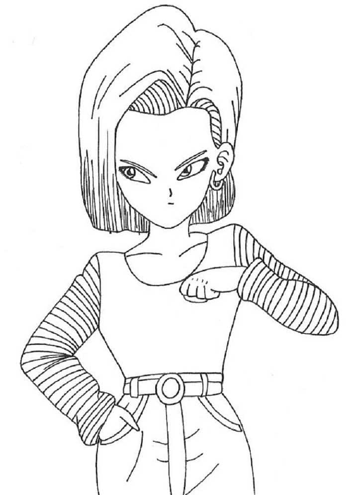 Dragon Ball Z Ücretsiz İllüstrasyon Boyama Sayfası