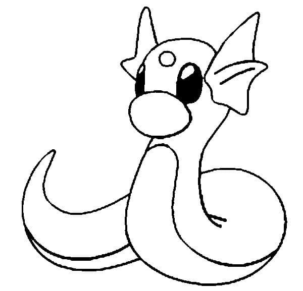 Dratini Pokemon Boyama Sayfası