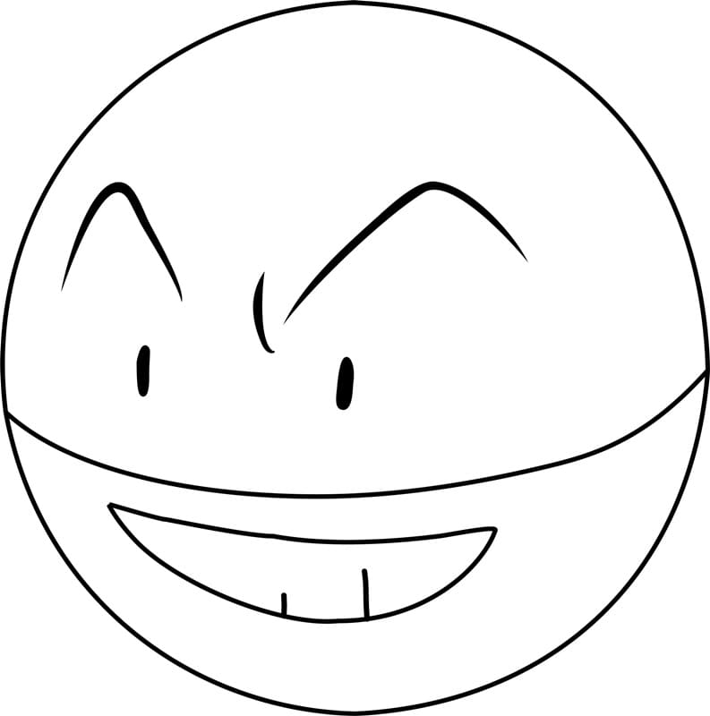 Electrode Pokemon Boyama Sayfası