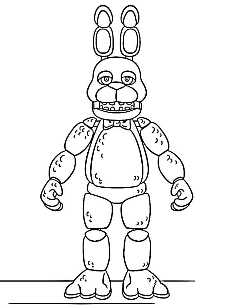 FNAF Çocuklar İçin Boyama Sayfası