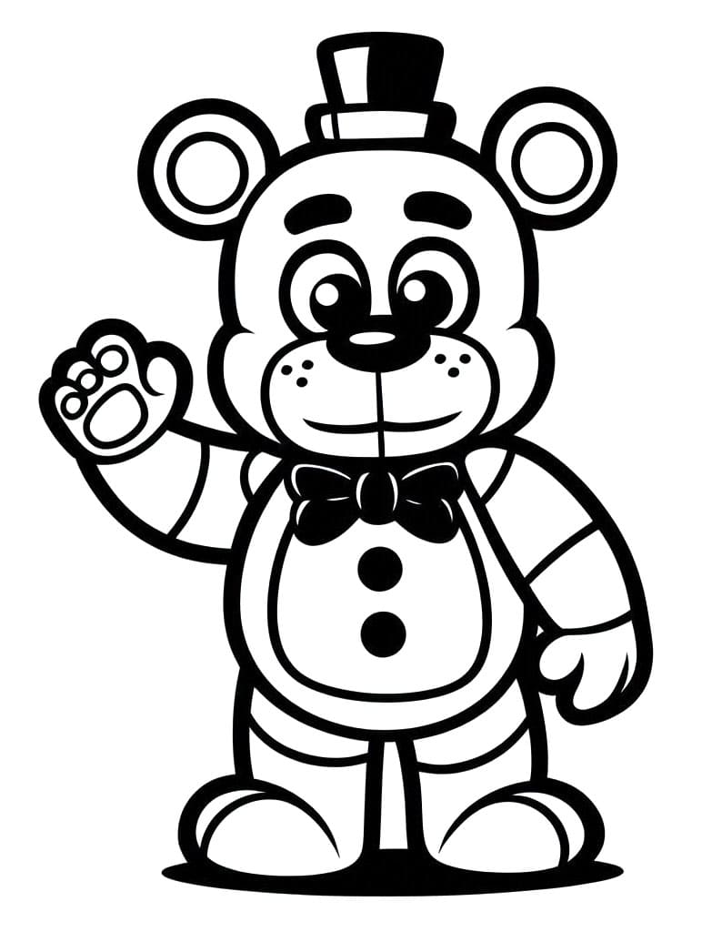 FNAF Ücretsiz Resim Boyama Sayfası