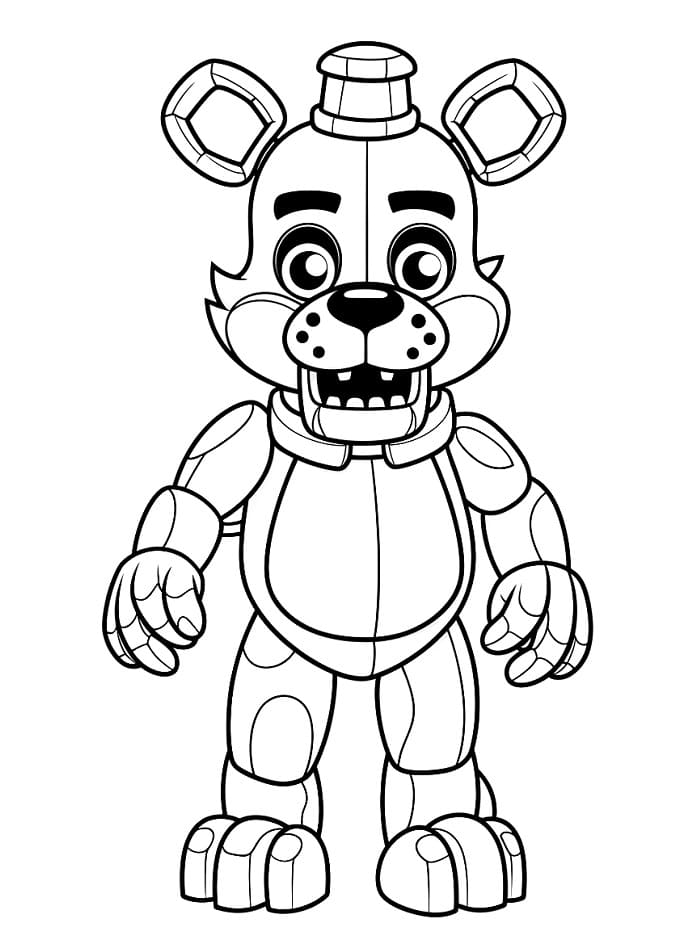 FNAF Ücretsiz Boyama Sayfası