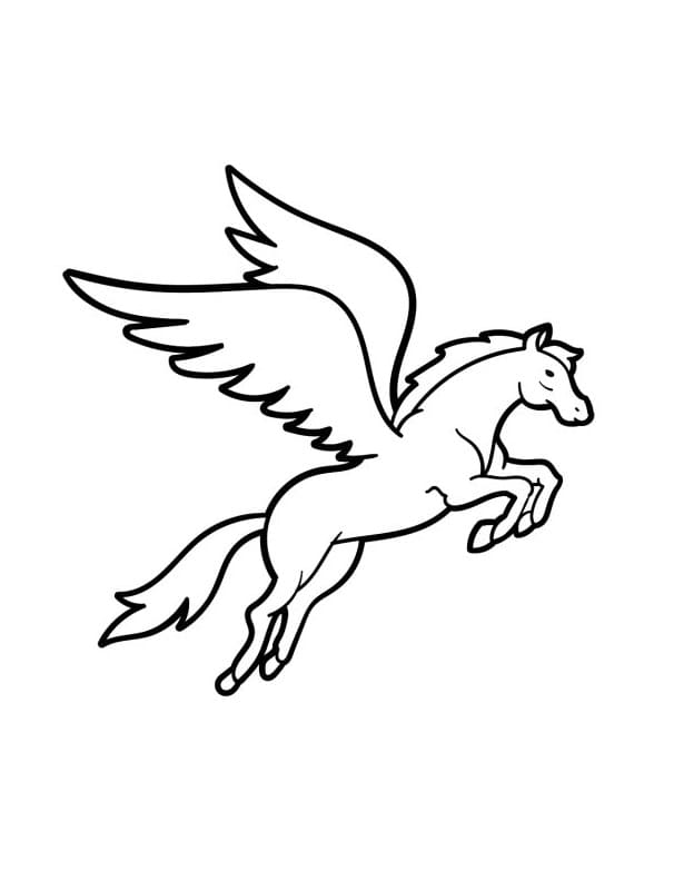 Fantastik Pegasus Boyama Sayfası