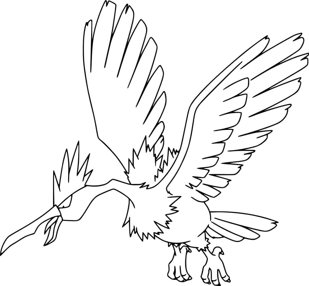 Fearow Pokemon Boyama Sayfası