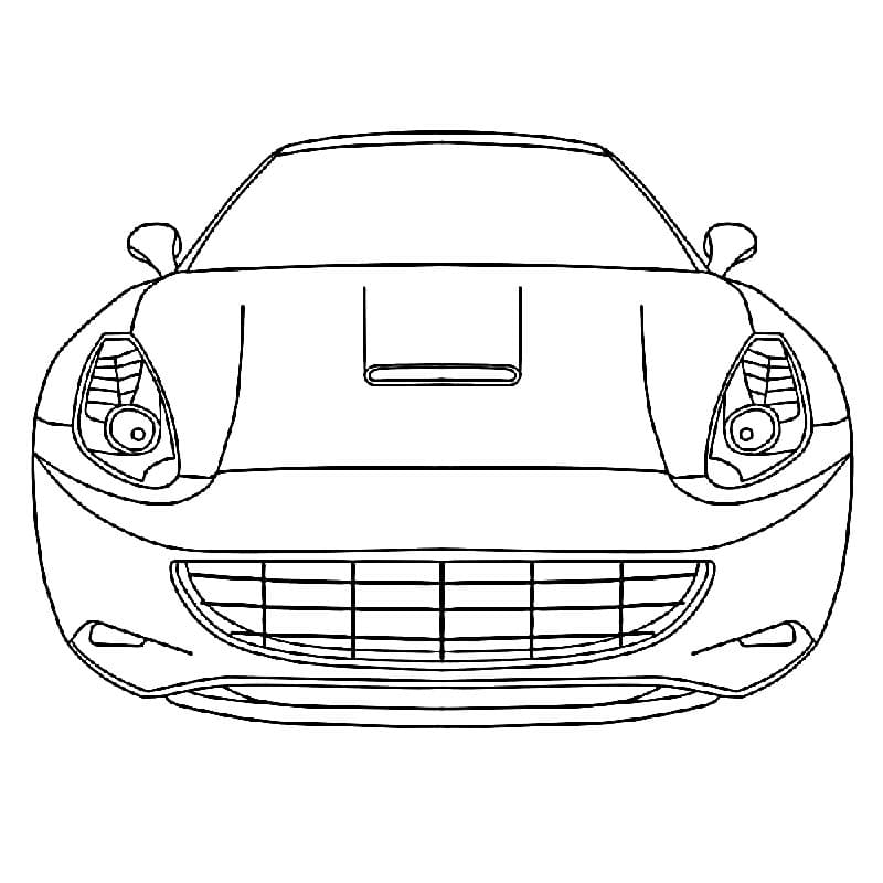 Ferrari Bedelsiz Görüntü Boyama Sayfası