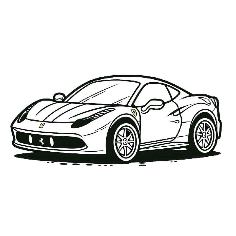 Ferrari Otomobili Resmi Boyama Sayfası