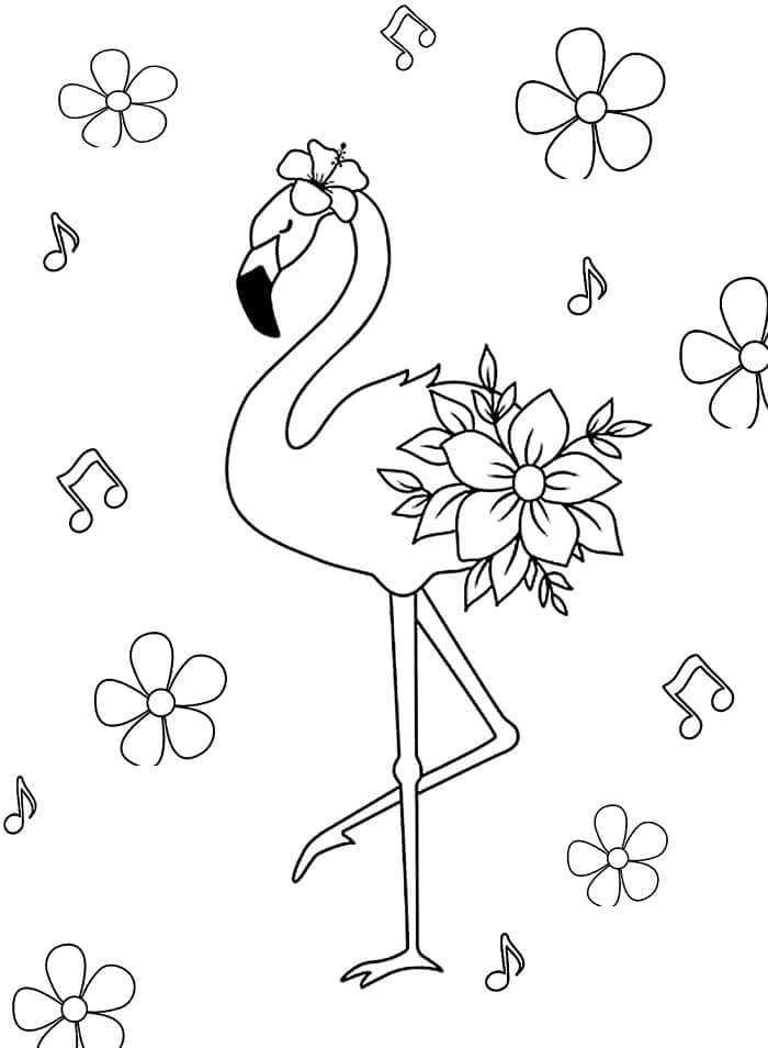 Flamingo (4) Boyama Sayfası