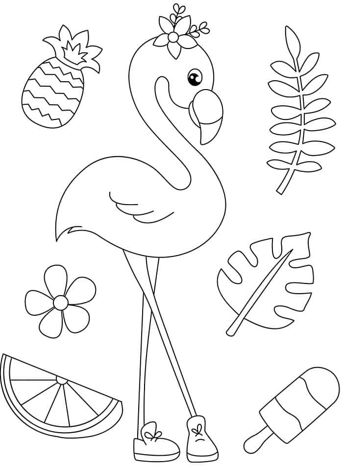 Flamingo (8) Boyama Sayfası