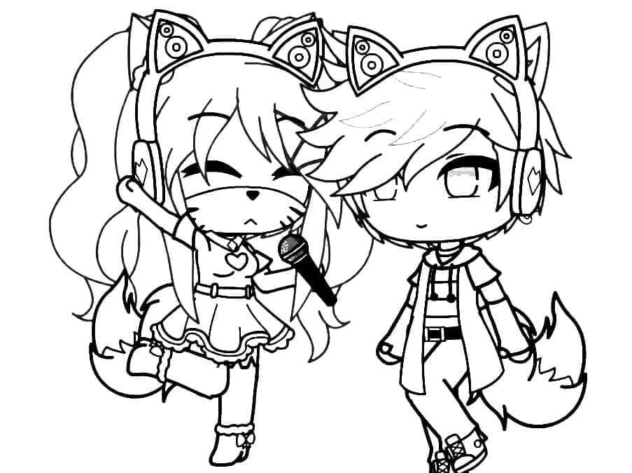 Gacha Life (12) Boyama Sayfası