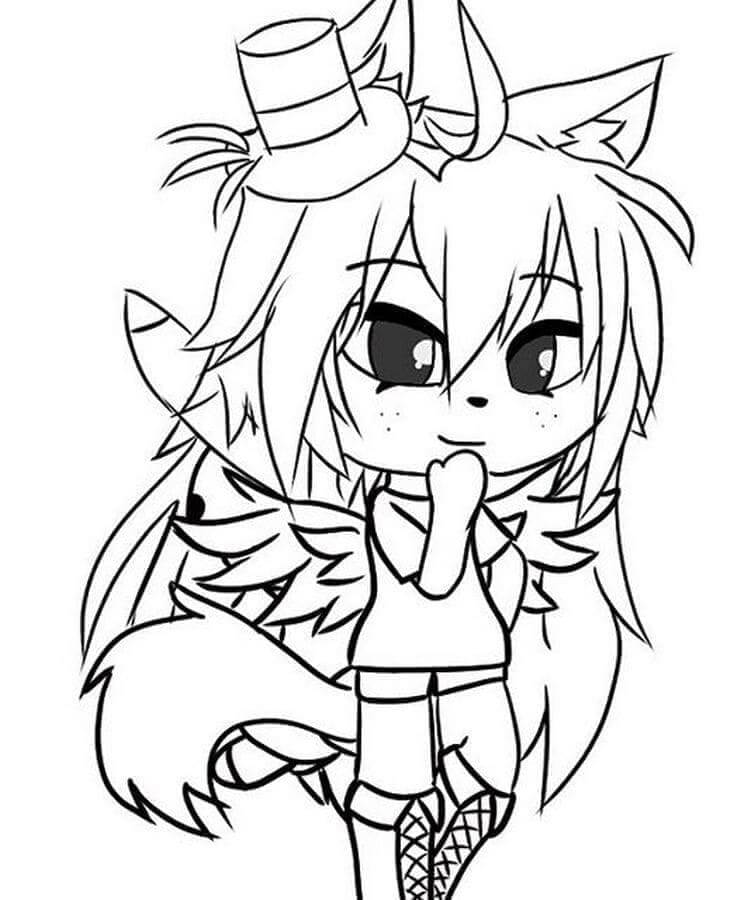 Gacha Life (14) Boyama Sayfası