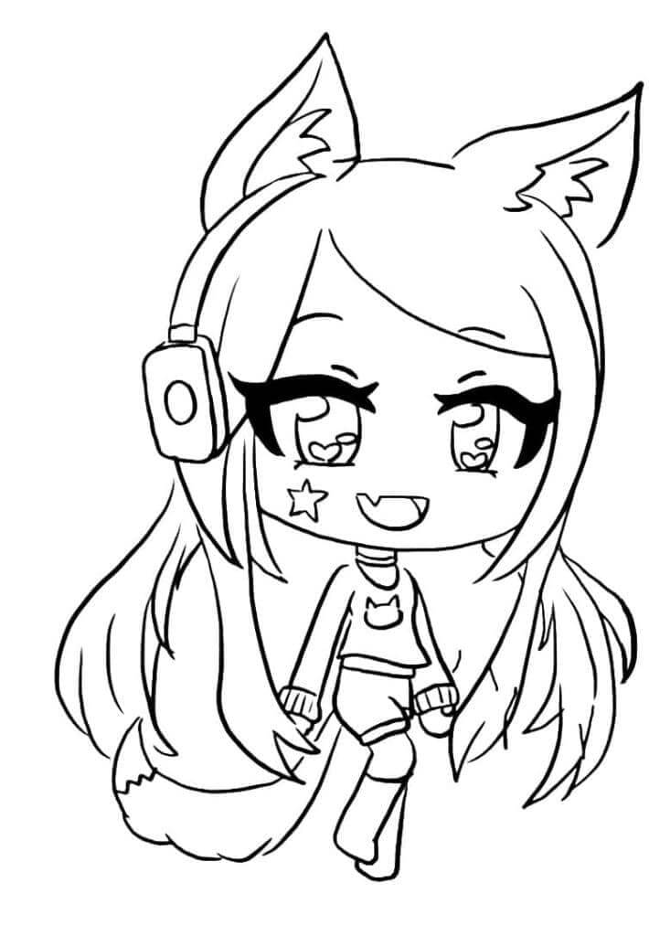 Gacha Life (15) Boyama Sayfası