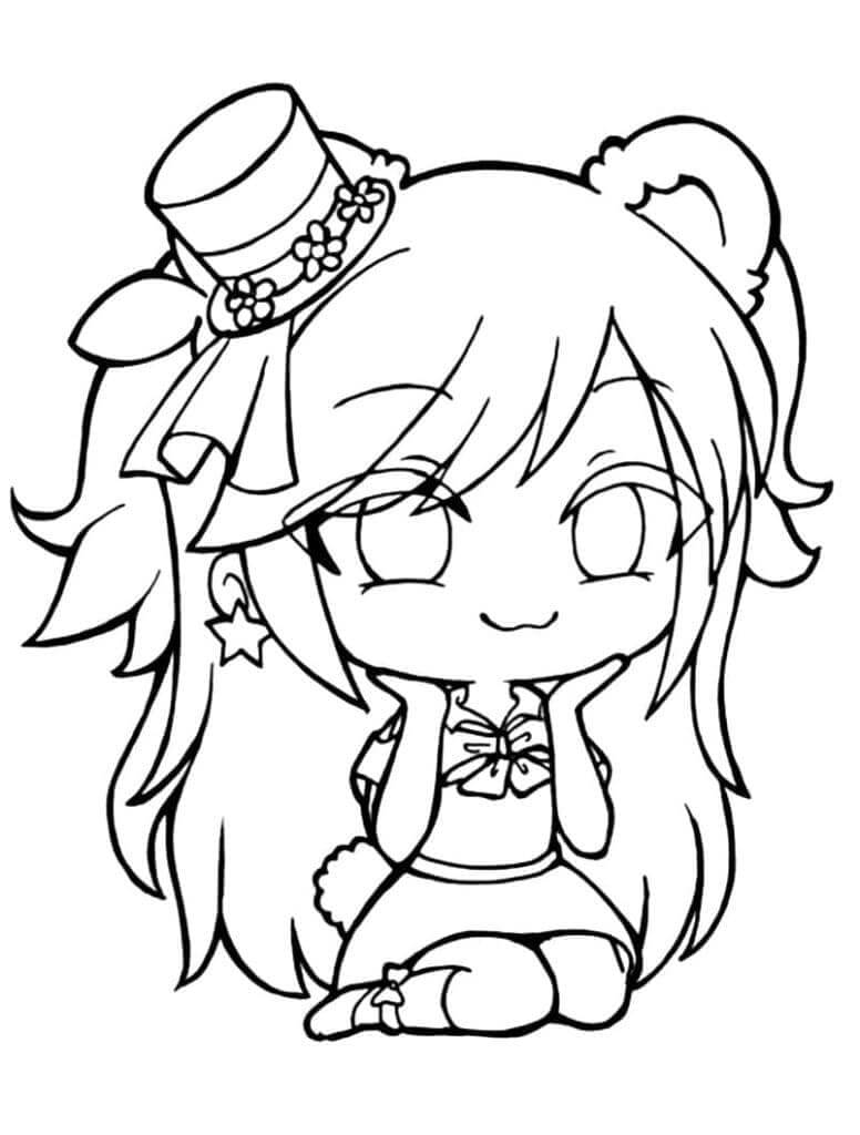 Gacha Life (17) Boyama Sayfası